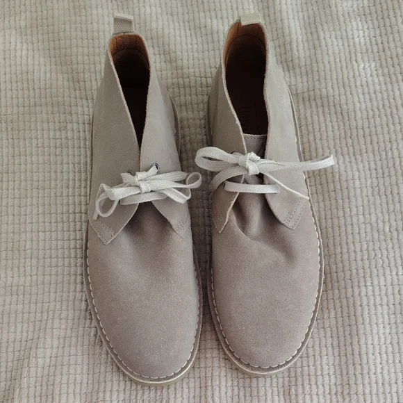 Alpine Design Ortholite Taupe Suede Ankle Chukka Loafer Boots Size 9.5 - Picture 3 of 11